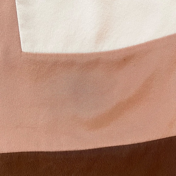 Dianne Von Furstenberg Silk Sleeveless Pullover Colourblock Boxy Top xxsmall - Picture 8 of 9